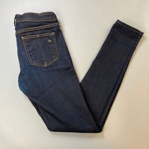 Women's Rag & Bone Blue Skinny Jeans Size 26 USA Harrow Classic Quiet Luxury